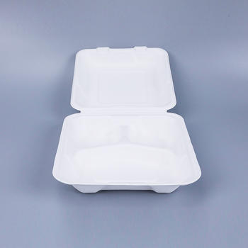 甘蔗漿翻蓋分隔餐盒